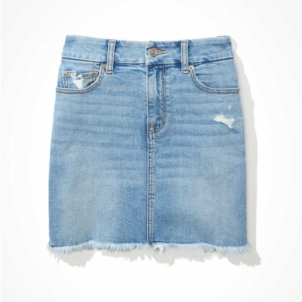 NWT AE Curvy Denim Skirt